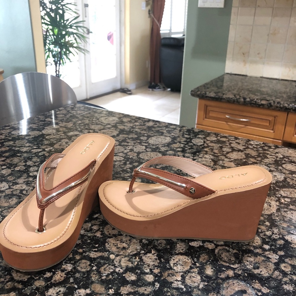 Aldo-Thong Wedge sandal